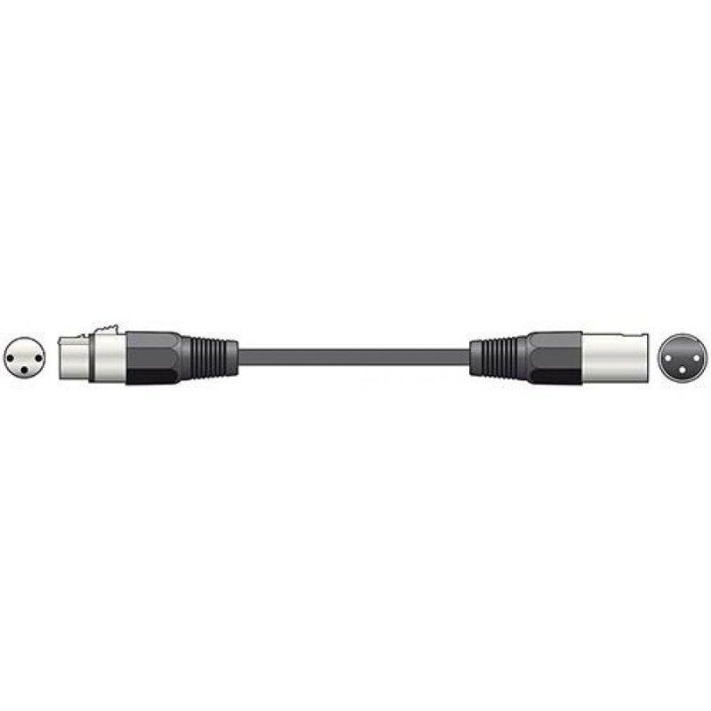 Qtx 190.083UK Καλώδιο σύνδεσης XLR θηλυκό - XLR αρσενικό 12m (Τεμάχιο)