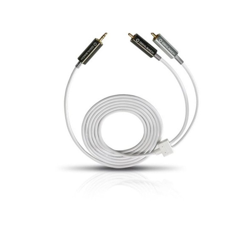 OEHLBACH MP3! Καλώδιο Y Mobile audio 3.5mm jack - 2xRCA phono 2m White (Τεμάχιο)
