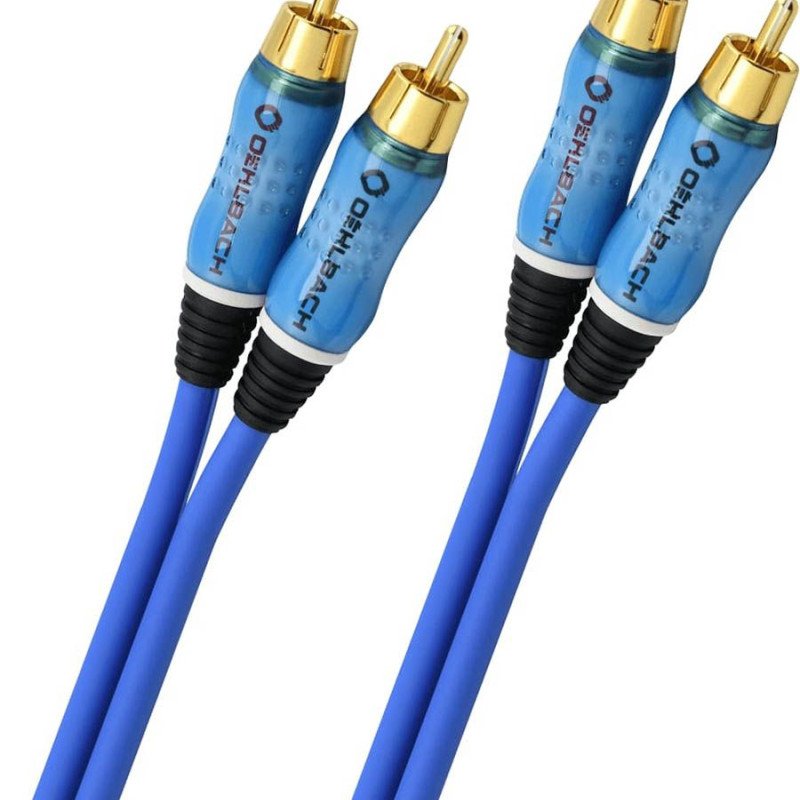 Oehlbach BEAT! Audio Διπλό RCA 5m Blue (Τεμάχιο)