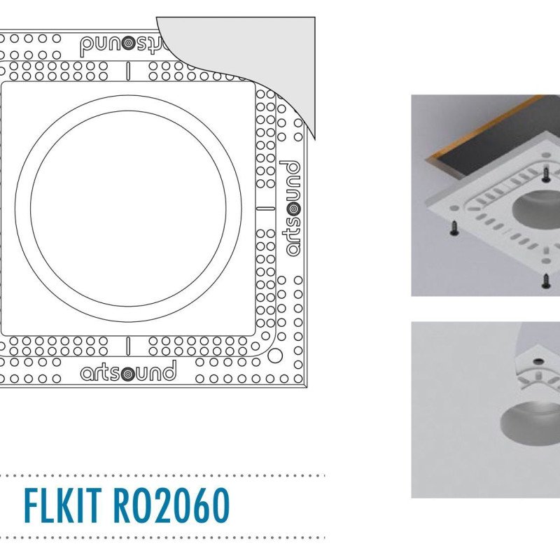 ArtSound FLKIT RO2060 Εντοιχιζόμενο Κιτ Στήριξης για το RO2060 350 x 350 x 14mm (Τεμάχιο)