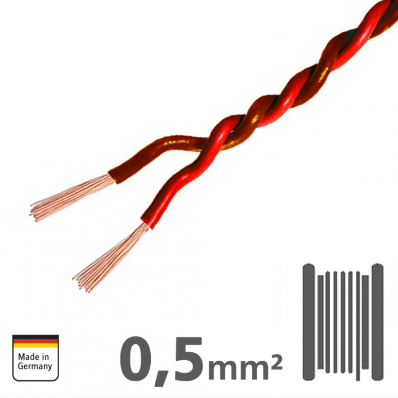 Ampire IKV050-RT-50 Καλώδιο Εγκατάστασης για Can & Lin 2x 0,5mm² 50m (Τεμάχιο)