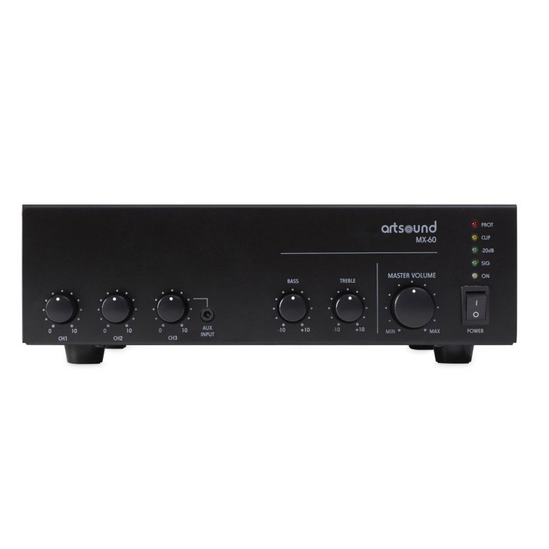 ArtSound MX-60 Ενισχυτής - Μίκτης 1 Ζώνης 60W (Τεμάχιο)