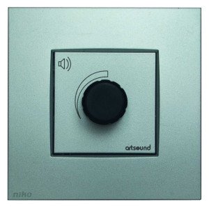 ArtSound N-VOL100V-121 Ρυθμιστής Έντασης "Niko" 40W με Ρελέ Grey (Τεμάχιο)