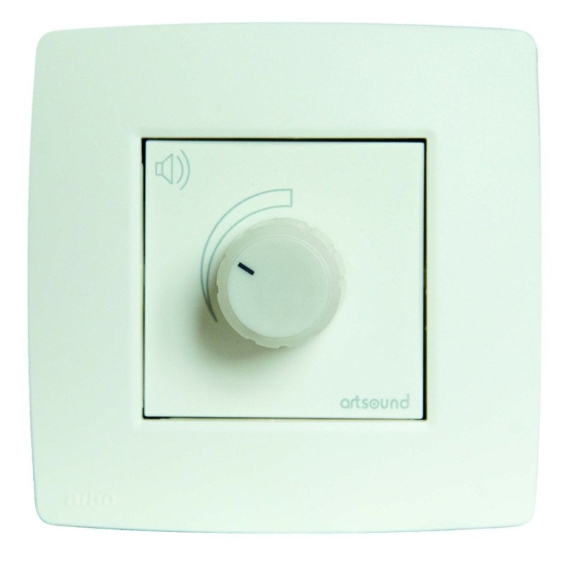 ArtSound N-VOLST-101 Stereo Ρυθμιστής Έντασης "Niko" 2 x 40 με Ρελέ White (Τεμάχιο)