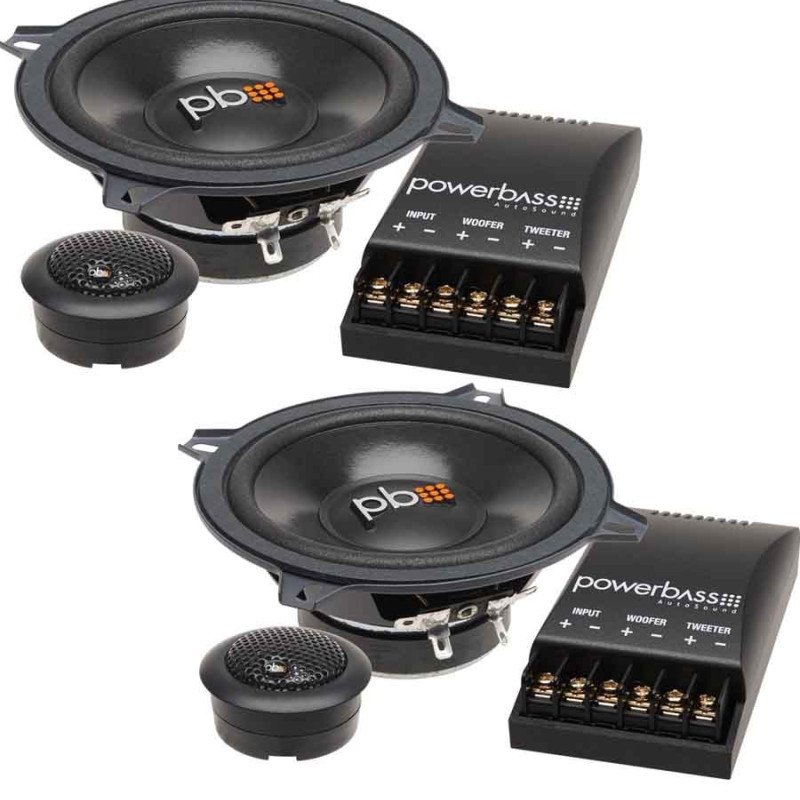 PowerBass S-50C Διαιρούμενα Ηχεία Αυτοκινήτου 2 Δρόμων 5.25" 50W RMS (Ζεύγος)