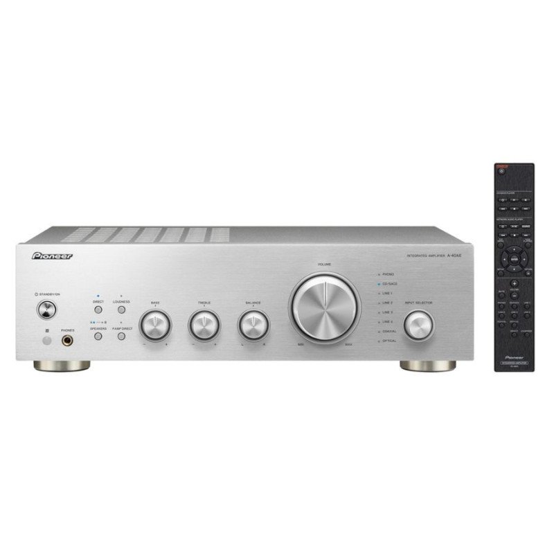 Pioneer A-40AE Ολοκληρωμένος Ενισχυτής 2 Καναλιών 60W + 60W Silver (Τεμάχιο)