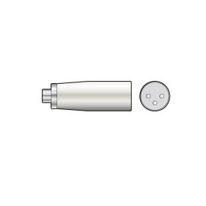 Qtx 764.343UK Αντάπτορας RCA Phono Socket – 3-pin XLR αρσενικό (Τεμάχιο)