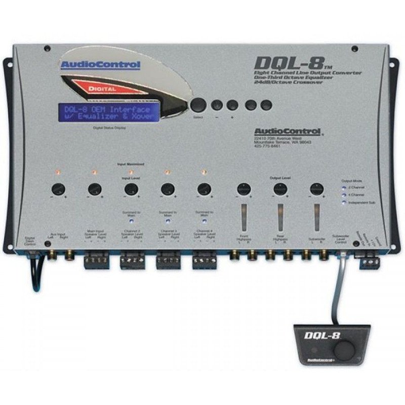 AudioControl DQL-8 Επεξεργαστής Ήχου 8 Καναλιών 400W RMS (Τεμάχιο)