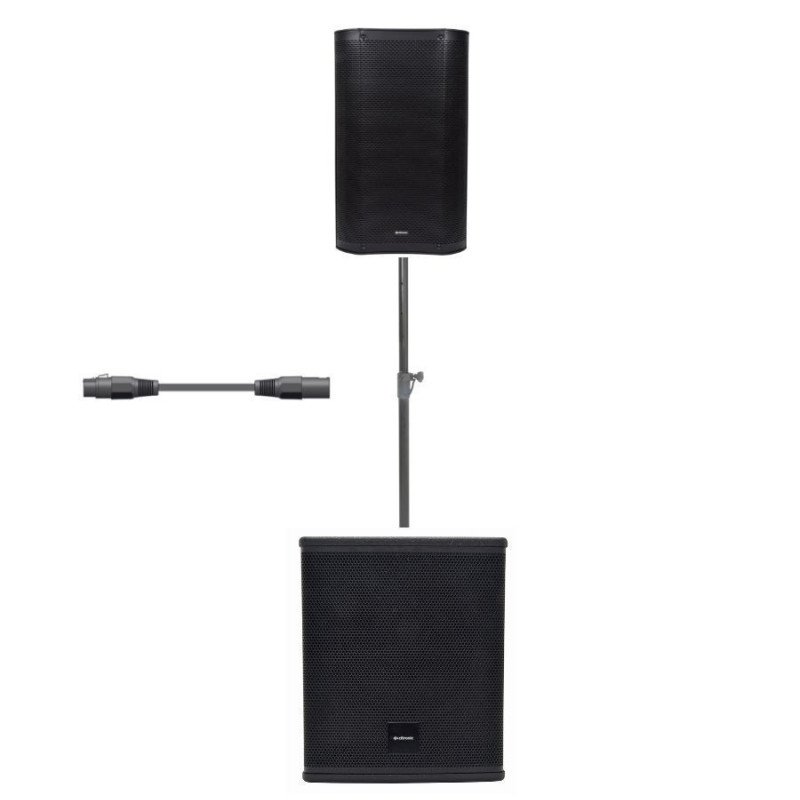 Citronic CS1012A Πακέτο Ενεργών Ηχείων 10'' με Πλαστική Καμπίνα και Subwoofer 12'' (Σετ)