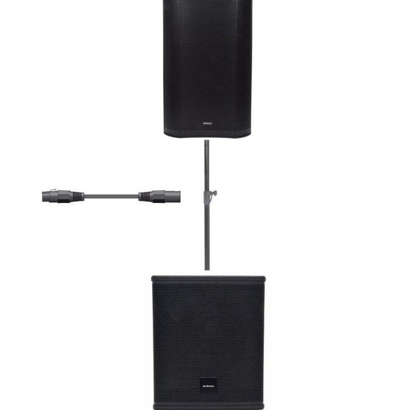 Citronic ACTIVE-CUBA-15 Πακέτο Ενεργών Ηχείων 15'' με Ξύλινη MDF Καμπίνα και Subwoofer 18'' (Σετ)