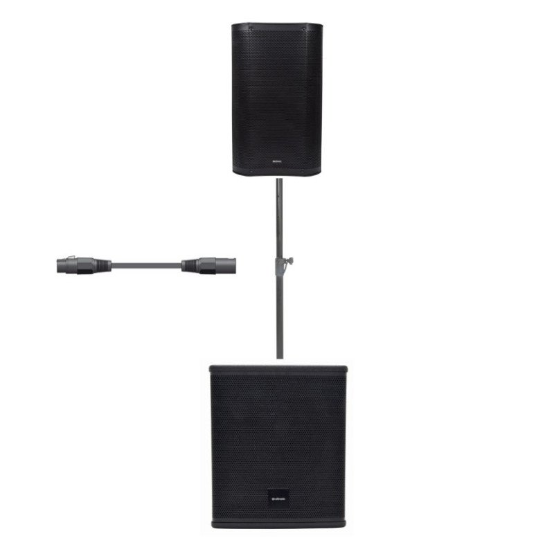 Citronic CB810A Πακέτο Ενεργών Ηχείων 8'' με Ξύλινη MDF Καμπίνα και Subwoofer 10'' (Σετ)