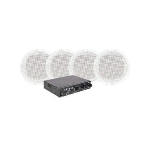 Adastra 4*RC5+A22 Πακέτο Background Music με Ενισχυτή και 4 Ηχεία Οροφής (Σετ)