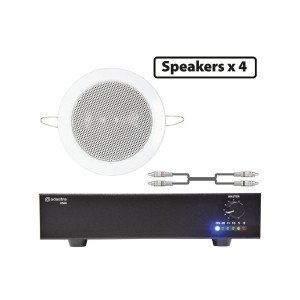 Adastra 4*EC36V+US60 Πακέτο Background Music με 4 Ηχεία Οροφής 100V και Τελικό Eνισχυτή 60W (Σετ)