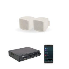 Adastra C25V+A200 Ενισχυτής με 2 Επιτοίχια Ηχεία 2,5'' (Σετ)