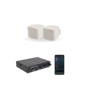 Adastra C25V+A200 Ενισχυτής με 2 Επιτοίχια Ηχεία 2,5'' (Σετ)