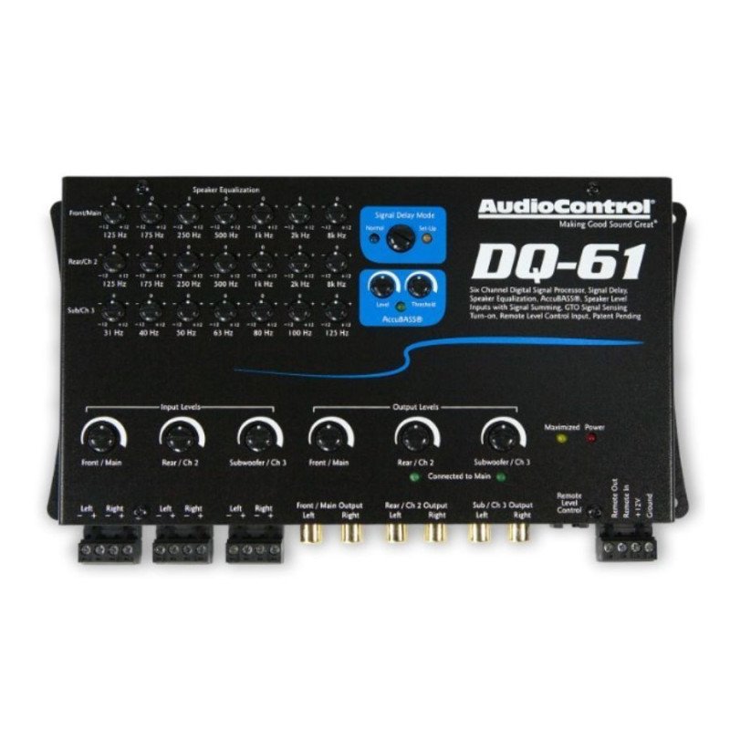 Audiocontrol DQ-61 6 Channel Line Out Converter with Signal Delay and EQ