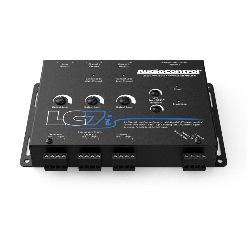 Audiocontrol LC7i 6 Channel Converter/AccuBASS BLACK