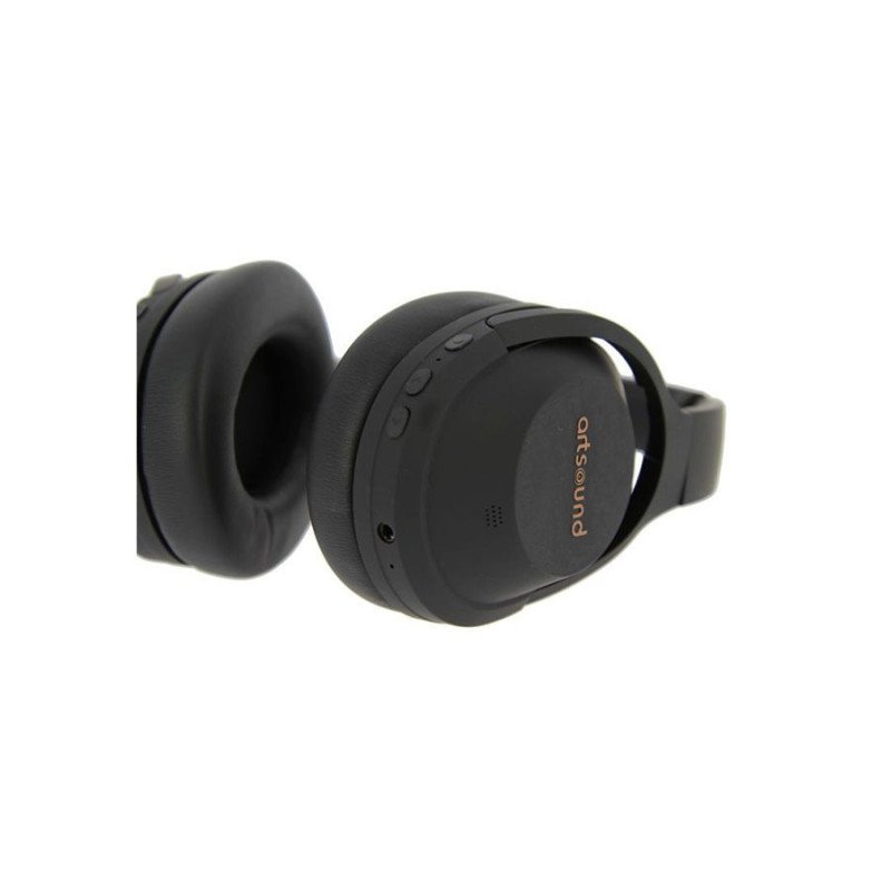 ArtSound BRAINWAVE07 Αδιάβροχα Ασύρματα Over-Ear Ακουστικά με Ακύρωση Θορύβου Black (Τεμάχιο)