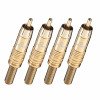 Oehlbach CJG 51 Βύσματα Cinch RCA Χρυσά (4 Τεμάχια)