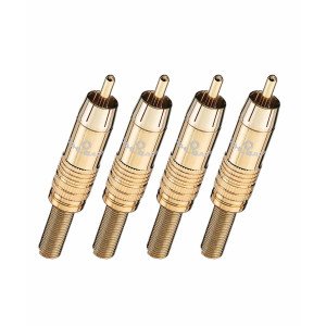 Oehlbach CJG 51 Βύσματα Cinch RCA Χρυσά (4 Τεμάχια)
