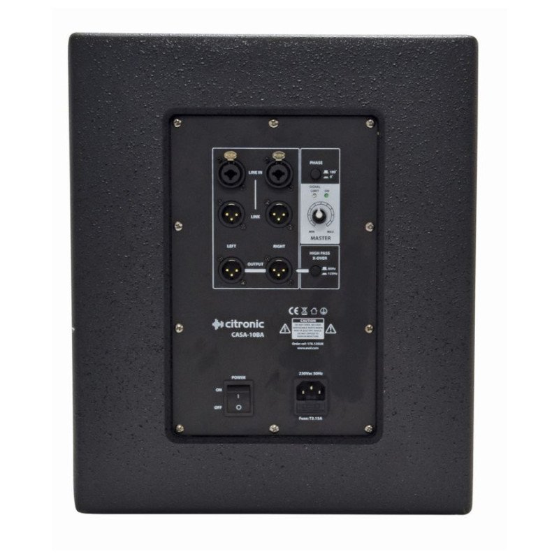 Citronic CASA-10BA Αυτοενισχυόμενο Subwoofer 10" 300W RMS (Τεμάχιο) Citronic CASA-10BA Αυτοενισχυόμενο Subwoofer 10" 300W RMS (Τεμάχιο)