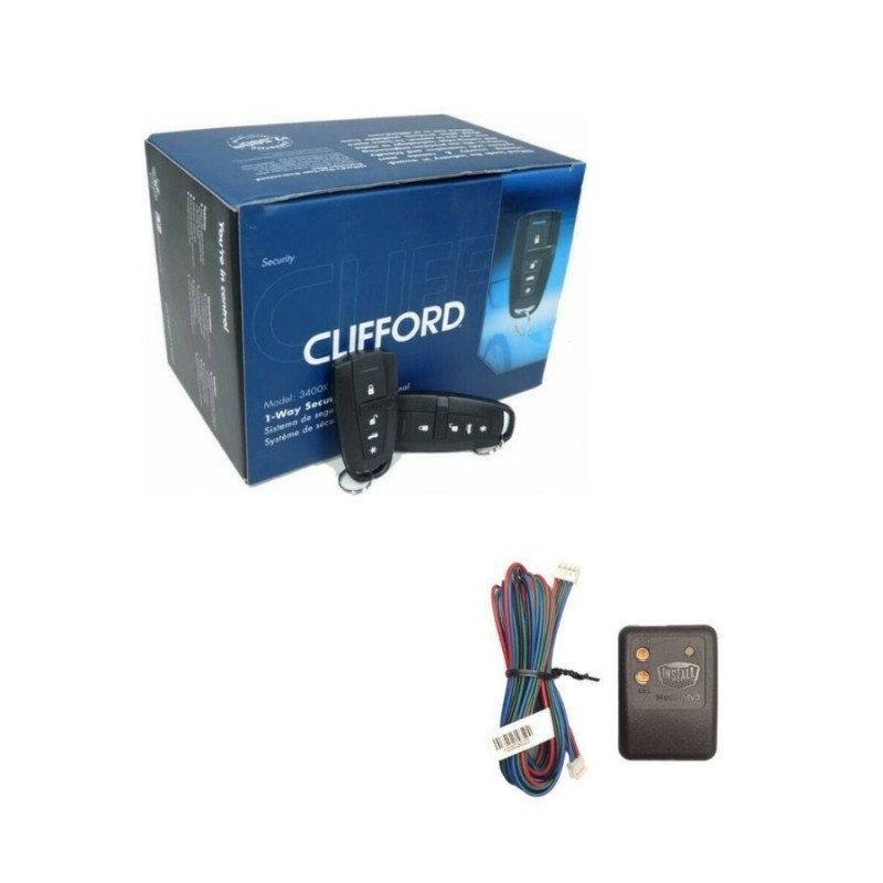 Clifford 3400X-MV3 Συναγερμός Αυτοκινήτου 1-way και MV3 Περιμετρικός Αισθητήρας Διπλής Ζώνης (Σετ)
