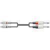 2R-2M6J150 Καλώδια Ήχου 2 x 6.3mm Mono Jack - 2 x RCA 1,5m (Τεμάχιο)