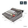 Citronic CSP-408 Αυτοενισχυόμενη Κονσόλα Μίξης Compact με DSP 2x200W RMS (Τεμάχιο)