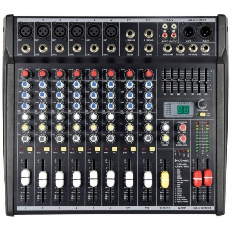 Citronic CSP-410 Αυτοενισχυόμενη Κονσόλα Μίξης Compact Με DSP 2x200W RMS (Τεμάχιο)