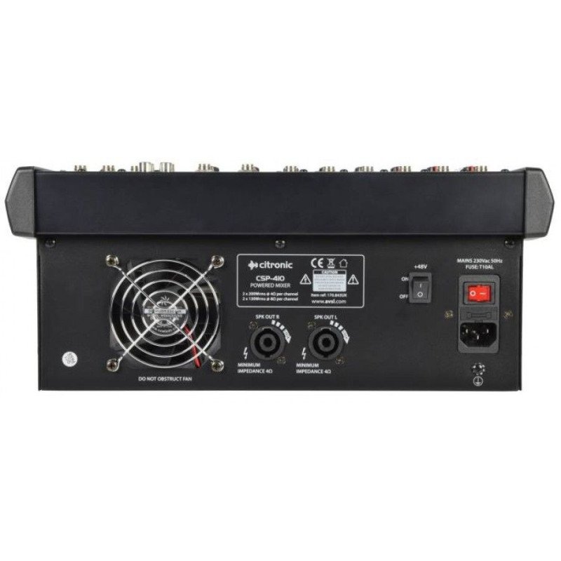 Citronic CSP-410 Αυτοενισχυόμενη Κονσόλα Μίξης Compact Με DSP 2x200W RMS (Τεμάχιο)
