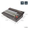 Citronic CSP-714 Αυτοενισχυόμενη Κονσόλα Μίξης Compact Με DSP 2X350W RMS (Τεμάχιο)