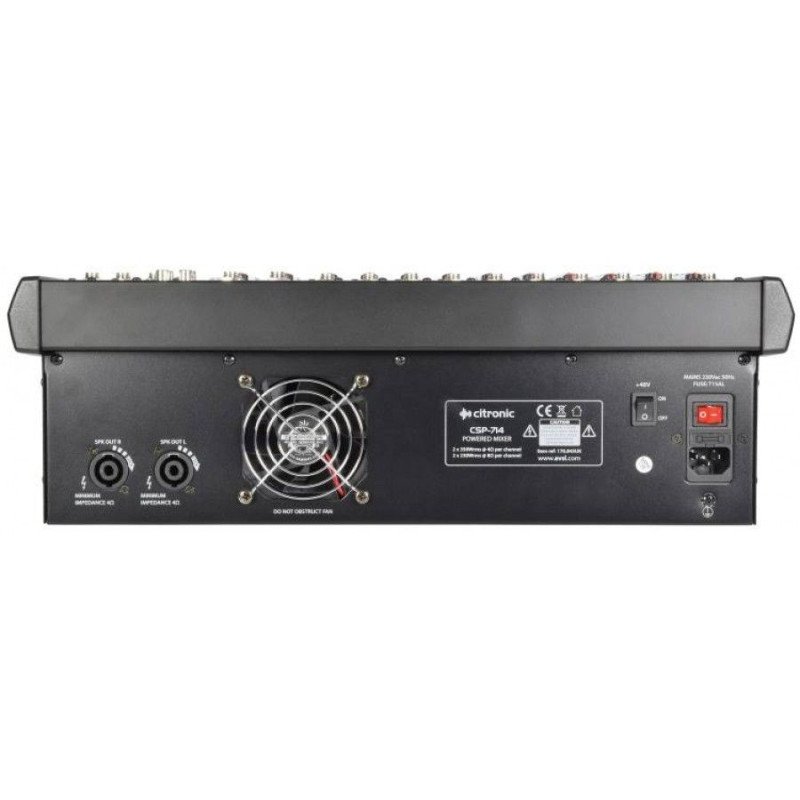 Citronic CSP-714 Αυτοενισχυόμενη Κονσόλα Μίξης Compact Με DSP 2X350W RMS (Τεμάχιο)