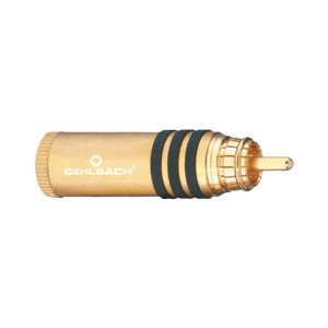 Oehlbach Hyper Cut Cool Gold Βύσμα RCA 11mm (4 Τεμάχια)