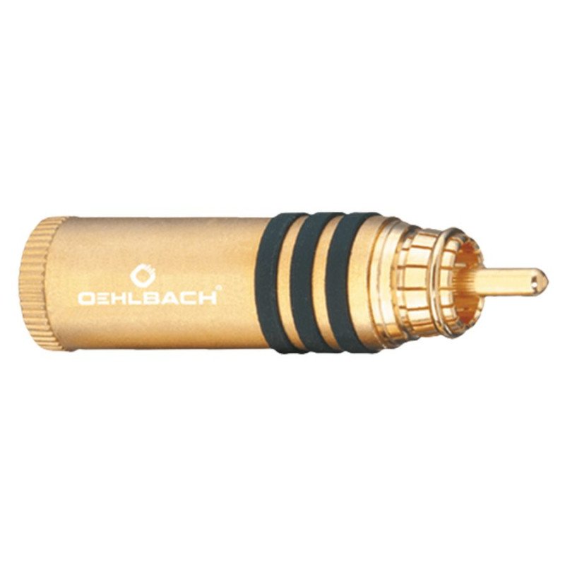 Oehlbach Hyper Cut Cool Gold Βύσμα RCA 11mm (4 Τεμάχια)