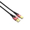 Oehlbach USB Evolution B Καλώδιο USB 2.0 Type A - Type B 0.50m Red (Τεμάχιο)