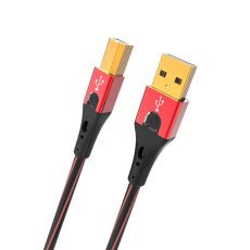 Oehlbach USB Evolution B Καλώδιο USB 2.0 Type A - Type B 0.50m Red (Τεμάχιο)