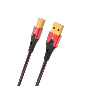 Oehlbach USB Evolution B Καλώδιο USB 2.0 Type A - Type B 0.50m Red (Τεμάχιο)