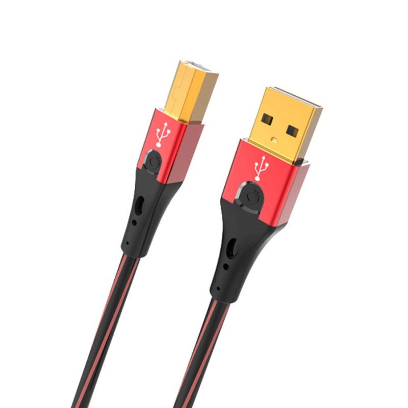Oehlbach USB Evolution B Καλώδιο USB 2.0 Type A - Type B 0.50m Red (Τεμάχιο)