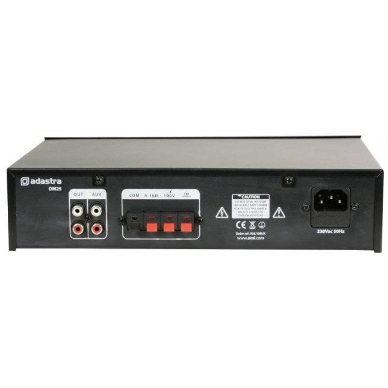Adastra DM25 Ενισχυτής 100V Με USB/FM Και Bluetooth 25W RMS (Τεμάχιο)