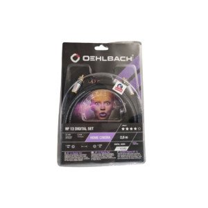 Oehlbach NF 13 Digital Set Καλώδιο RCA - RCA 2m Black