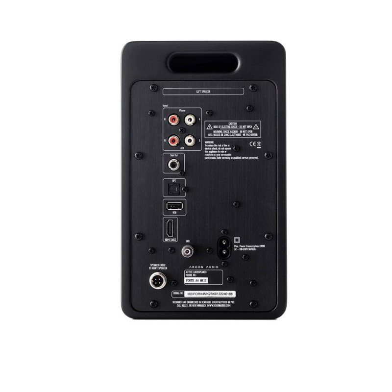 Argon Audio FORTE A5 MK2 Αυτοενισχυόμενα Ηχεία Βιβλιοθήκης 5'' 4x80W Black (Ζεύγος)