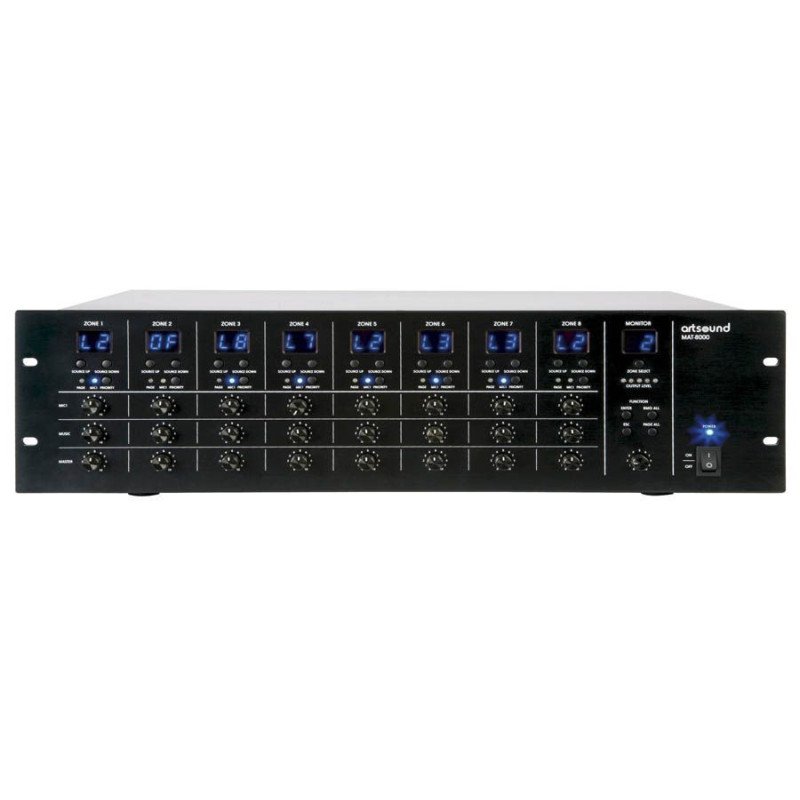 ArtSound MAT-8000, 8x8 Audio Matrix Μαύρος (Τεμάχιο)