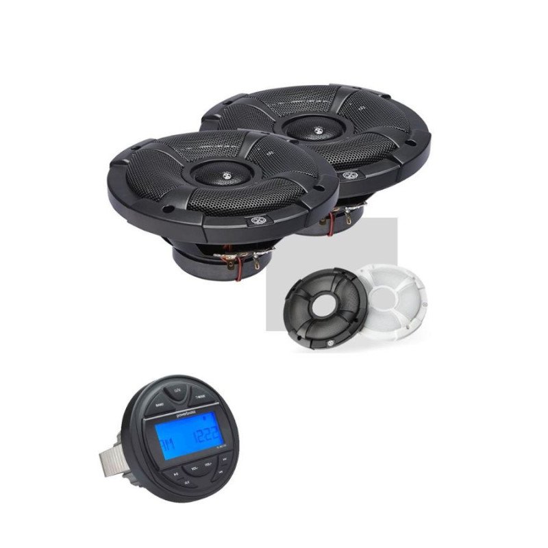 Powerbass MC-100+XL-62SS Πακέτο Ήχου Σκάφους με Πηγή και 2 Ηχεία (Σετ)
