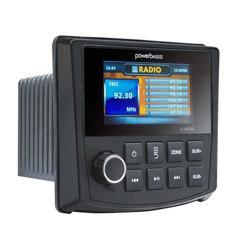PowerBass MC-200 Δέκτης ψηφιακών μέσων Bluetooth, AUX &amp; USB  50W RMS (Τεμάχιο)