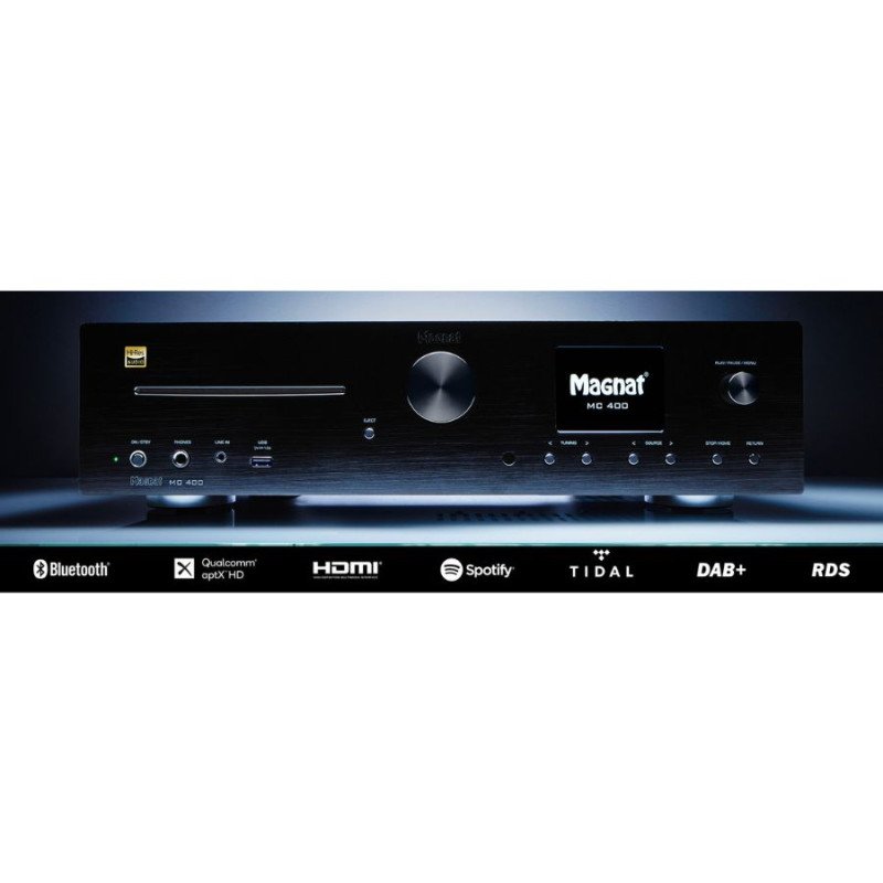 Magnat MC 400 High-End Stereo Ενισχυτής NETWORK/CD/DAB/FM με Bluetooth Μαύρο (Τεμάχιο) Magnat MC 400 High-End Stereo Ενισχυτής NETWORK/CD/DAB/FM με Bluetooth Μαύρο (Τεμάχιο)