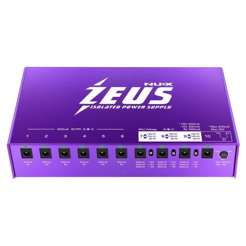 NUX NIP-Z10 Zeus Guitar Pedal Power Supply