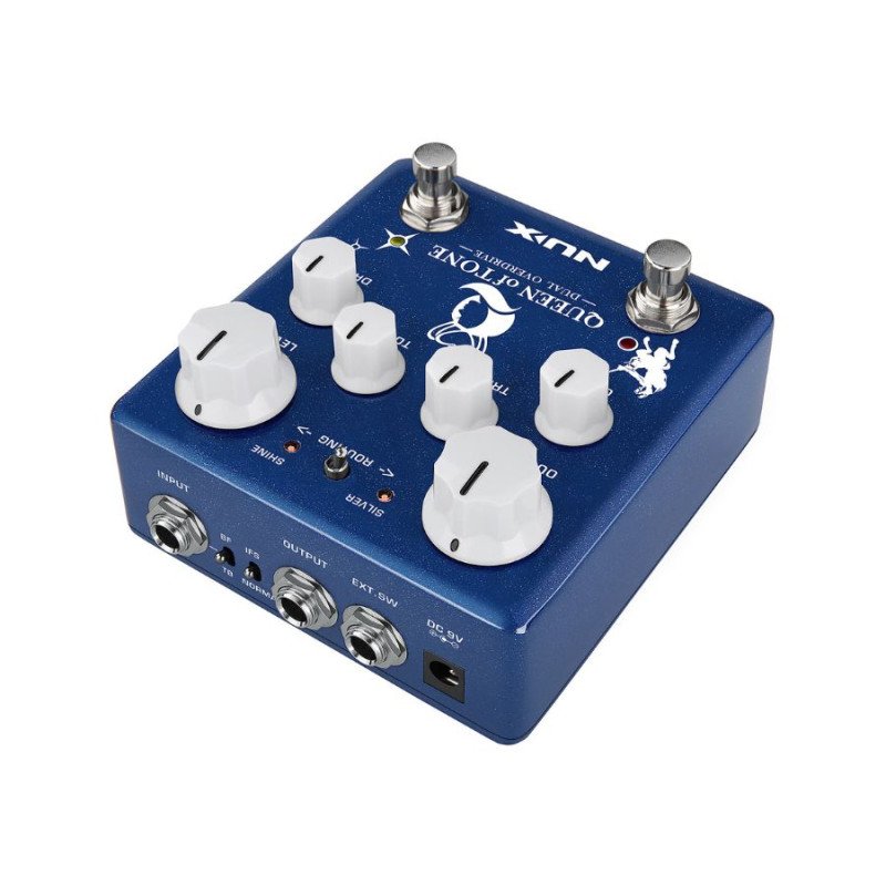 NUX NDO-6 Queen of Tone Dual Stacked Overdrive Pedal Blue (Τεμάχιο)
