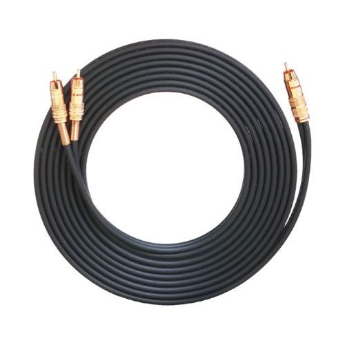 Oehlbach 1 Y-Sub Καλώδιο Subwoofer RY-RCA Phono 1,5m Black (Τεμάχιο)