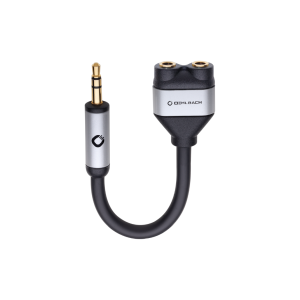 Oehlbach I-CONNECT SPLIT Y-adapter 3.5 jack to 2x3.5 jack socket Black (Τεμάχιο)