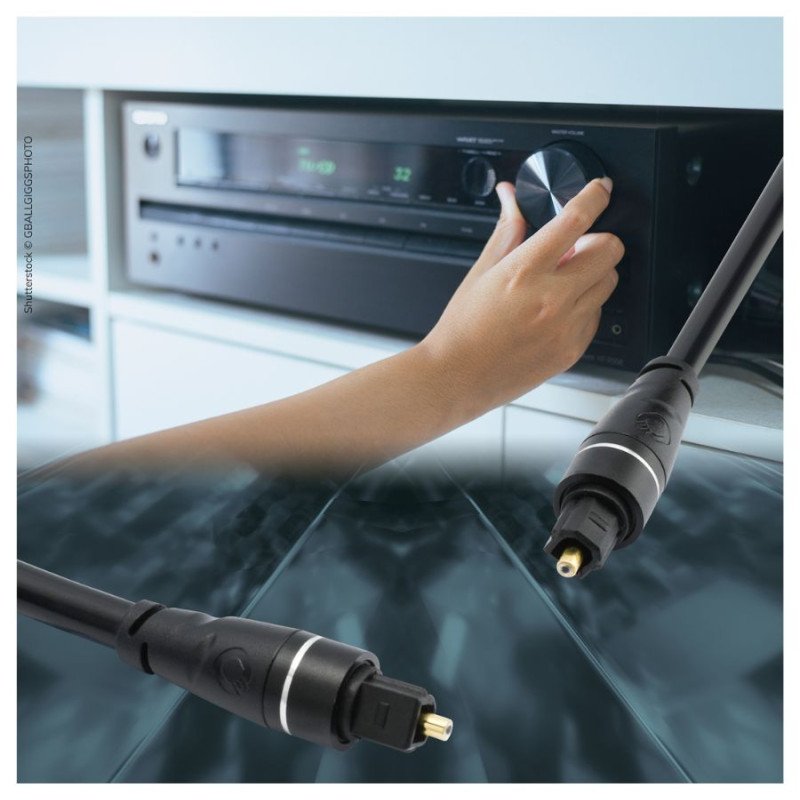 Oehlbach OPTO LINK Ψηφιακό Καλώδιο Οπτικής Ίνας Black 2m (Τεμάχιο)